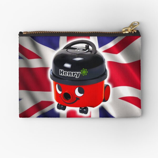 Henry Hoover with UK Flag Zipper Pouch
