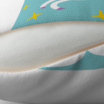 Alternate view of Happy Unicorn Day Throw Pillow