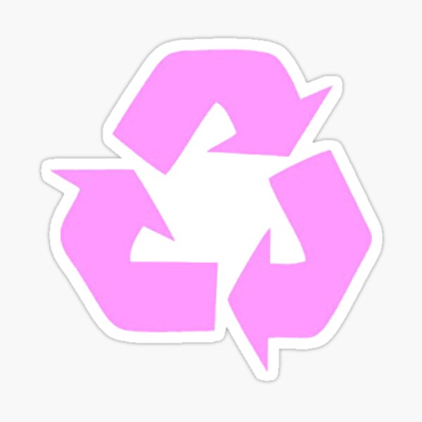 Item preview, Pink recycle symbol designed and sold by Lucy Schonlau.
