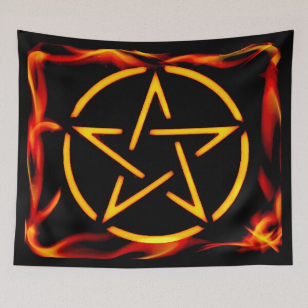 Item preview, The Pentagram With Fire  designed and sold by Mark Jesus-Allen.