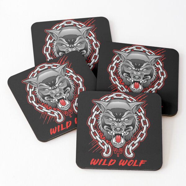 Item preview, Angry Wild Wolf With Chains designed and sold by Dmetalx Art Apparel.