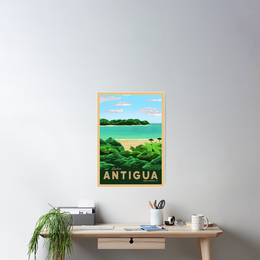 Travel to Antigua Poster