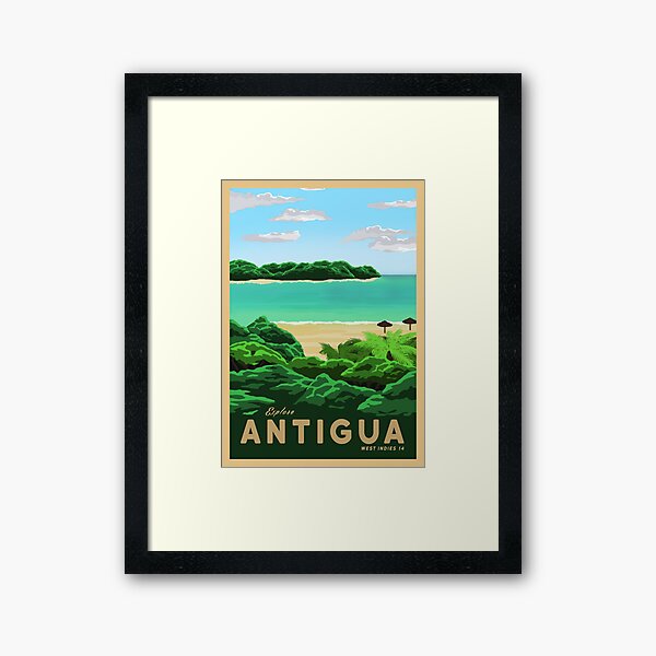 Travel to Antigua Framed Art Print