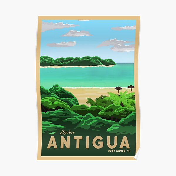 Travel to Antigua Poster