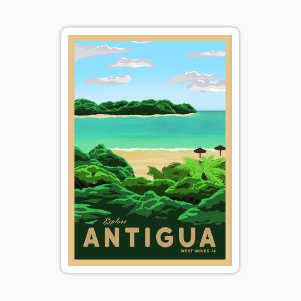 Travel to Antigua Sticker