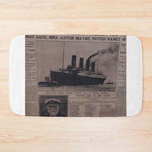 Item preview, FRONT FRONT OF THE NEW YORK TIMES THE DAY AFTER THE TITANIC SINK designed and sold by Shei86.