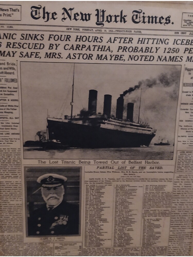 On the Titanic, Defined by What They Wore - The New York Times