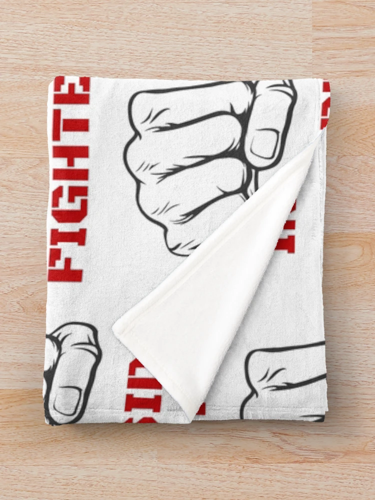 Thumbnail 3 of 6, Throw Blanket, Fighter Inside designed and sold by RIVEofficial.