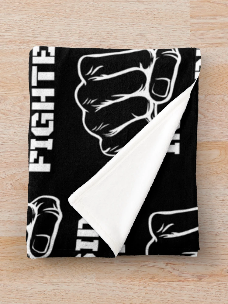 Thumbnail 3 of 6, Throw Blanket, Fighter Inside designed and sold by RIVEofficial.