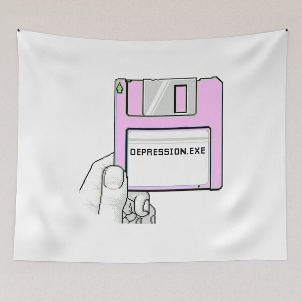 Item preview, DEPRESSION.EXE designed and sold by DoodleDashCollective.