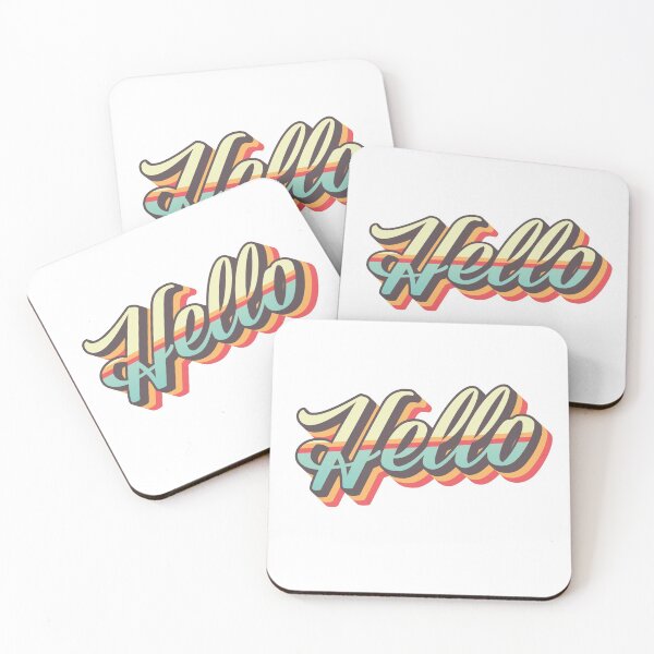 Item preview, Hello Retro Striped Text  designed and sold by elmma design.