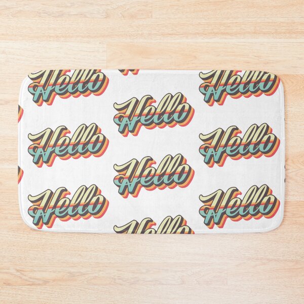 Item preview, Hello Retro Striped Text  designed and sold by elmma design.