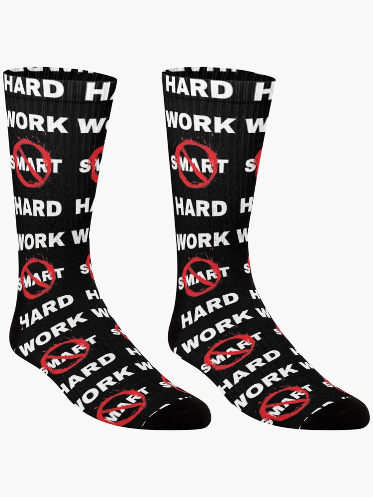 Thumbnail 3 of 5, Socks, Work Hard not Smart designed and sold by RIVEofficial.