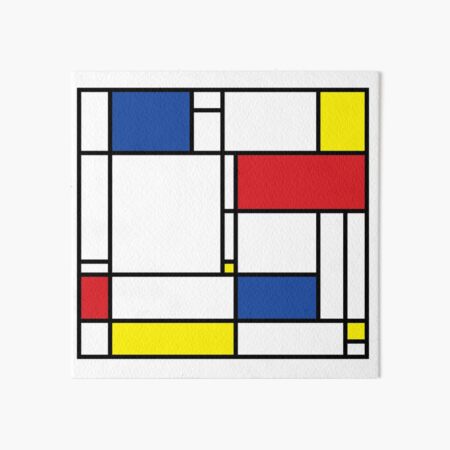 Mondrian Minimalist De Stijl Modern Art © fatfatin Art Board Print