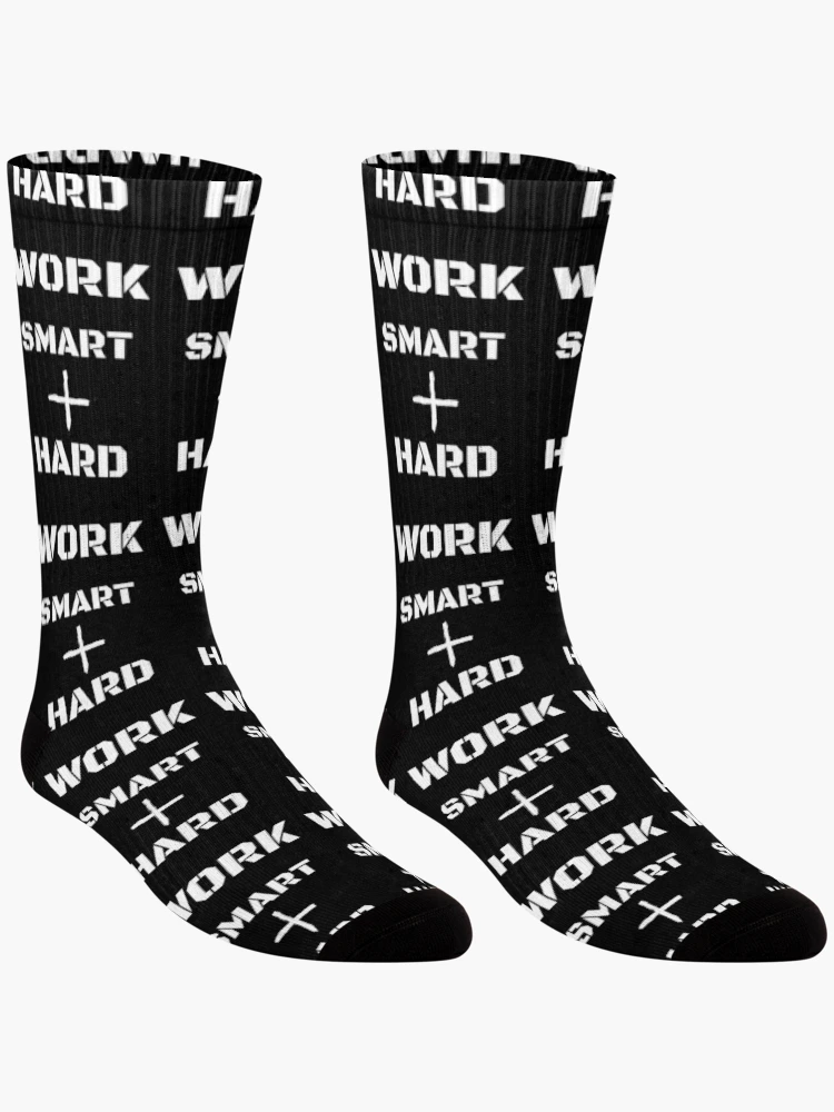 Thumbnail 3 of 5, Socks, Work Smart + Hard designed and sold by RIVEofficial.
