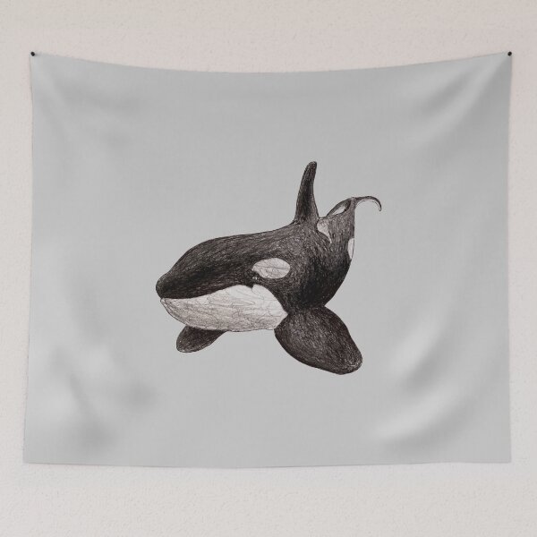 Item preview, Orca Scribble Gray Version designed and sold by ArtyOrca.
