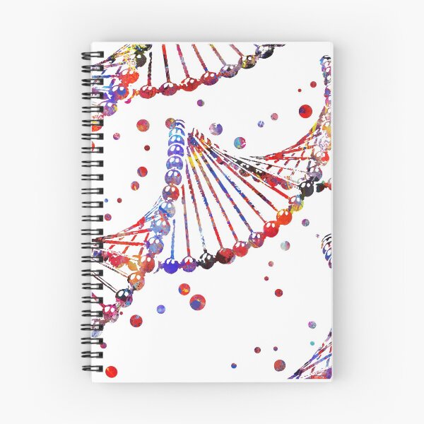 Artikelvorschau, DNA-Molekül, Aquarell-DNA, DNA, DNA-Struktur entworfen und verkauft von Rosaliartbook.