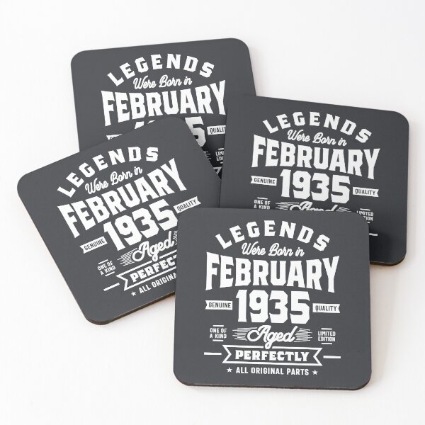 Item preview, Legends Were Born In February 1935 Birthday Gift designed and sold by cidolopez.