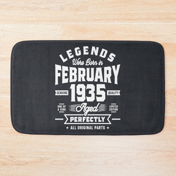 Item preview, Legends Were Born In February 1935 Birthday Gift designed and sold by cidolopez.