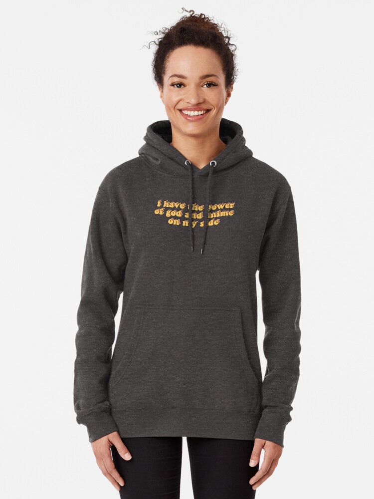 God And Anime On My Side Pullover Hoodie By Aelmz Redbubble