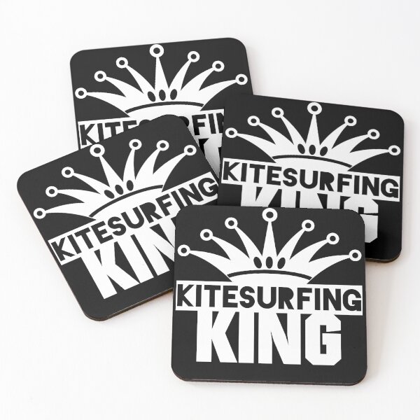 Item preview, Kitesurf Kiteboarding King Flying a Kite on the Beach designed and sold by Cedinho.