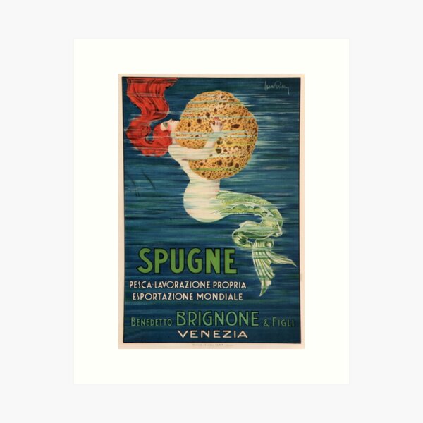 Item preview, Vintage Sponge Advertising Poster - French - Venezia designed and sold by Paul David Wilson.
