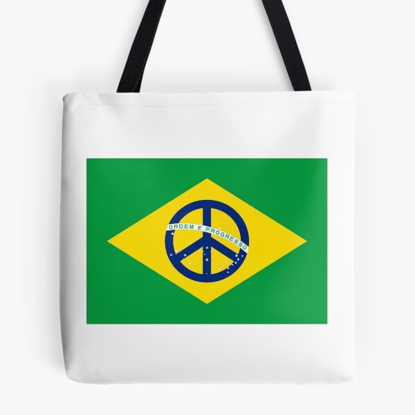 Item preview, Brazil Flag Peace designed and sold by crizzinho.