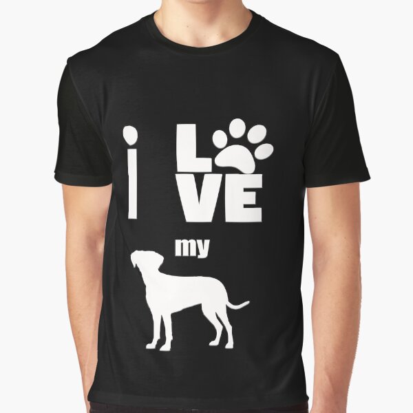 Dog Lovers' "I Love My Dog" - cute pet animal design Graphic T-Shirt