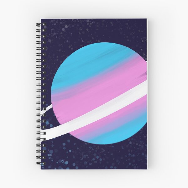 Item preview, trans pride planet in space designed and sold by calenca.