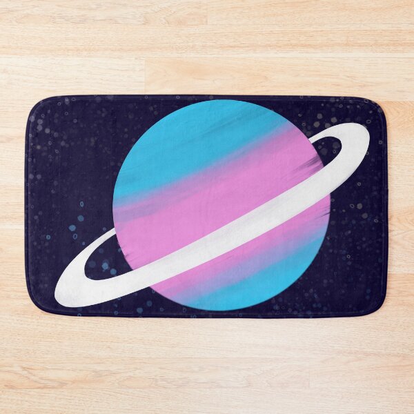 Item preview, trans pride planet in space designed and sold by calenca.