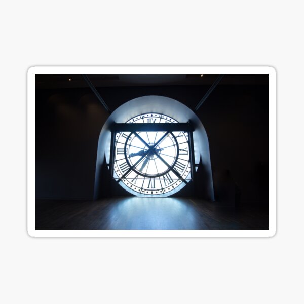 Clock Silhouette Sticker