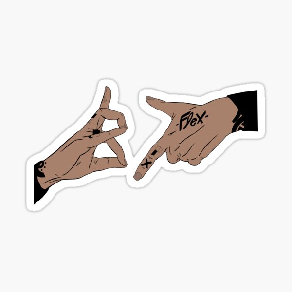 187 handzeichen deutschrap geste Sticker