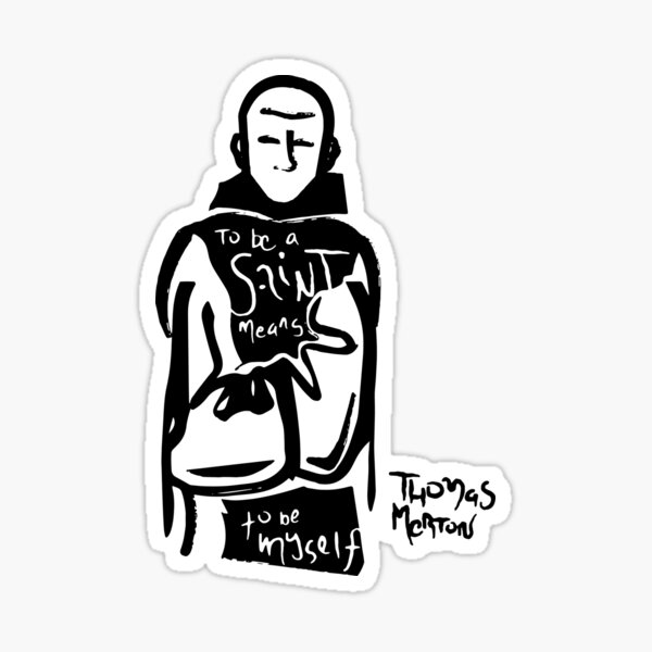 Thomas Merton Shirt Sticker