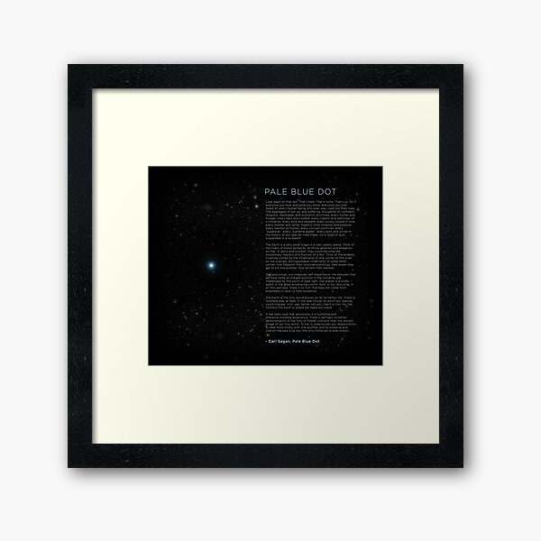 Aperçu de l'œuvre Discours de Carl Sagan - Pale Blue Dot créée et vendue par BrianSmith84.