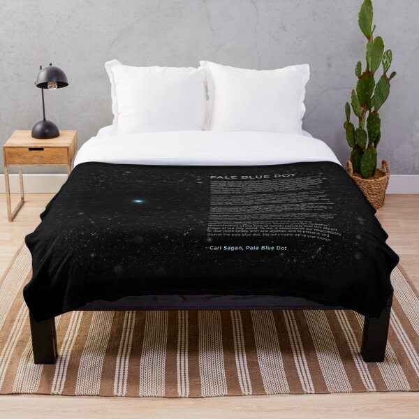 Carl Sagan's - Pale Blue Dot Speech Throw Blanket