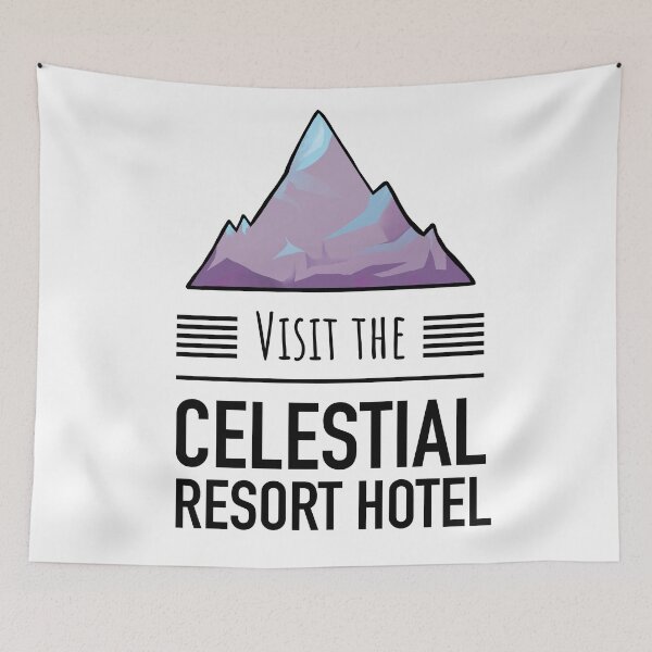 Item preview, Visit the Celestial Resort Hotel - Gamer design designed and sold by artbyvanna.