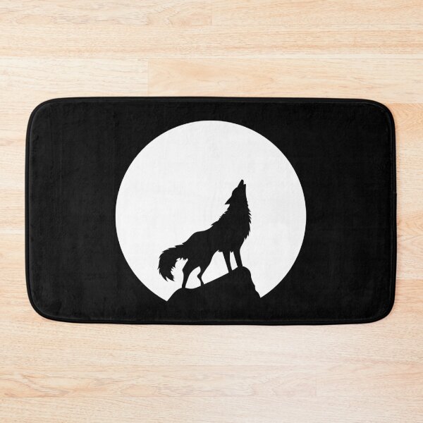 Artikelvorschau, Wolf Silhouette im Mondlicht.  entworfen und verkauft von emphatic.