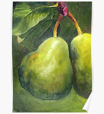 Go Green. Original Oil Painting by Cuban artist Magaly Poster