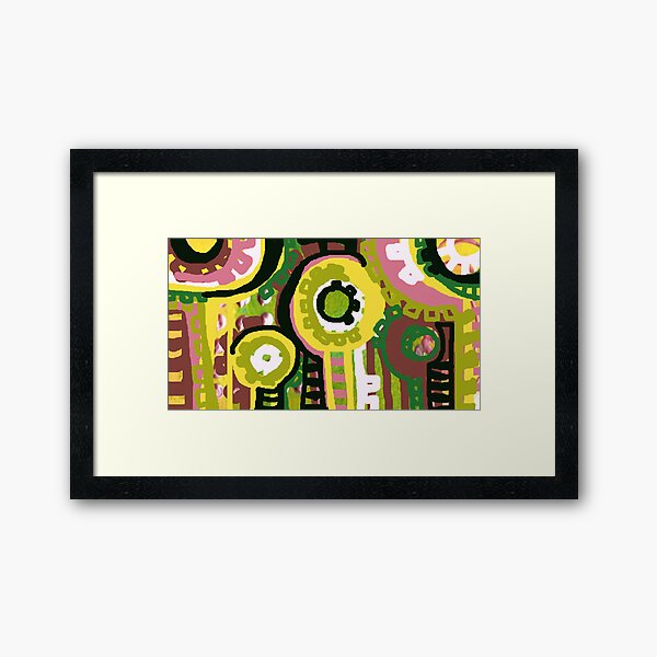 Yellow Trees Framed Art Print