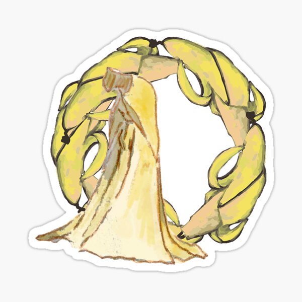 GREEN Organic World - Banana Princess Sticker