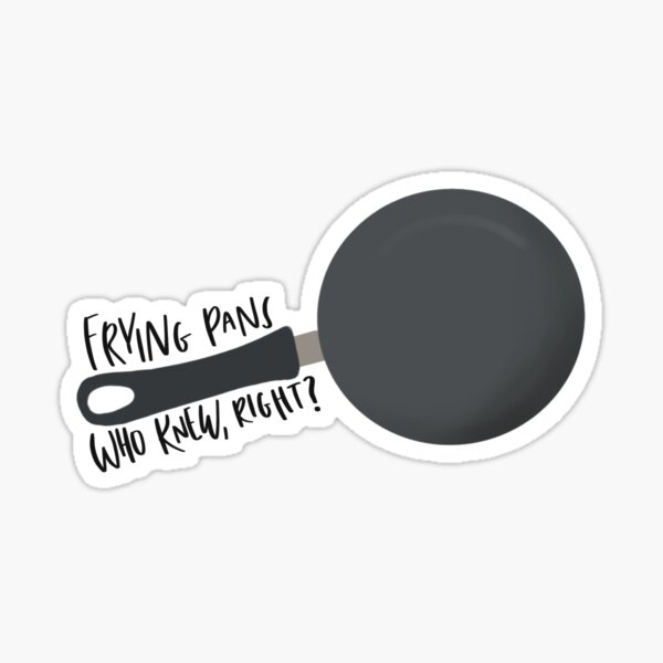 Tangled Frying Pan Sticker By Reydesigns Redbubble