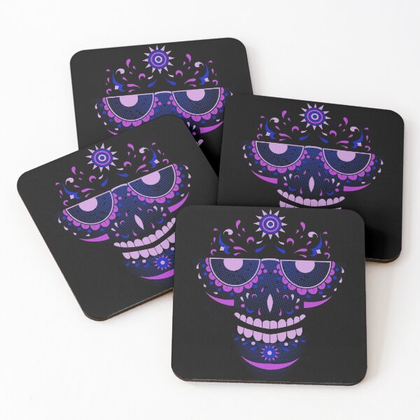 Item preview, Transparent Abstract Sugar Skull Purple designed and sold by aventi24.