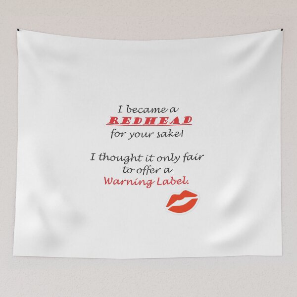 Item preview, Redhead Warning Label designed and sold by KaytLudi.