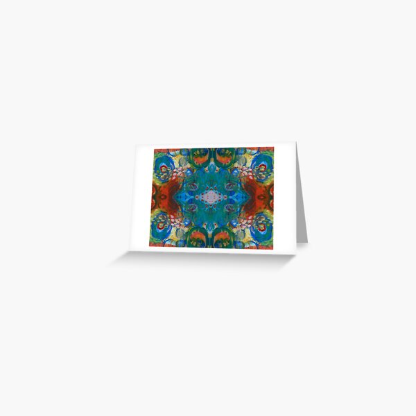colourful swirly fun Greeting Card