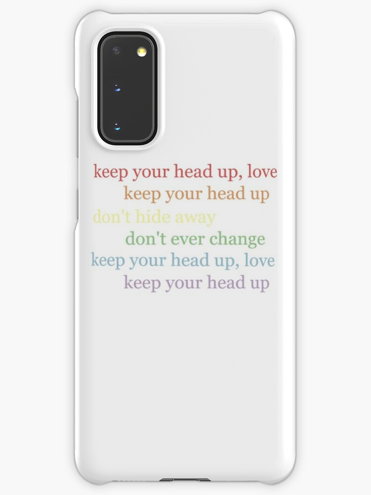 Transparent Rainbow Lyrics Edit Case Skin For Samsung Galaxy By Tinystarlouis Redbubble