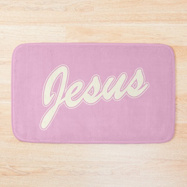 Item preview, JESUS Outlined Script Offwhite designed and sold by JennieCarolina.