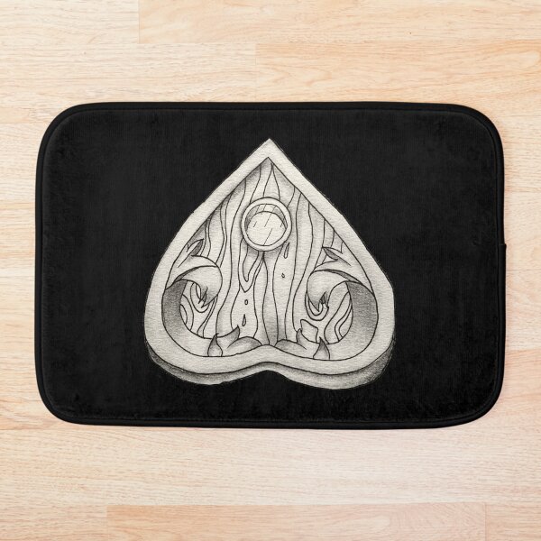 Ouija Planchette Sketch Bath Mat