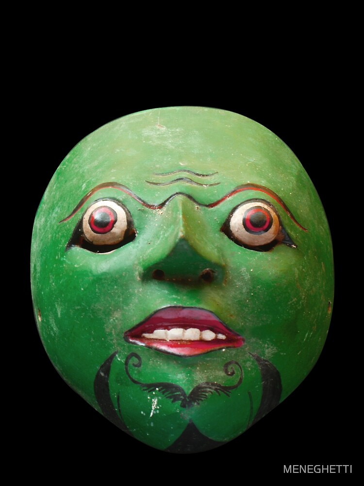 Green - Javanese Mask by MENEGHETTI