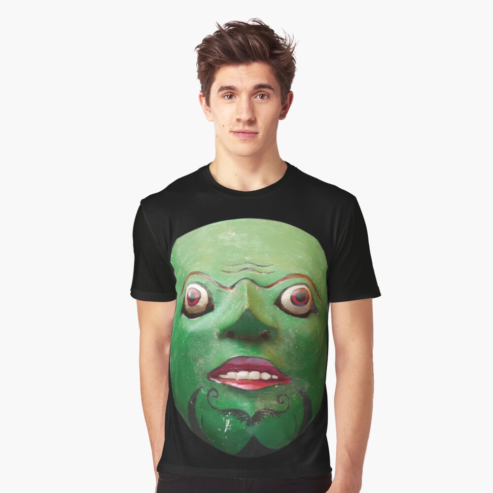 Green - Javanese Mask Graphic T-Shirt