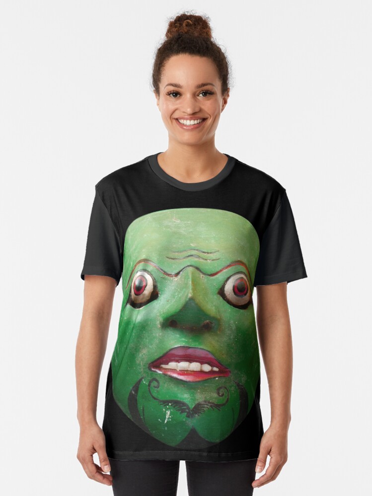 Alternate view of Green - Javanese Mask Graphic T-Shirt